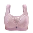 thumbnail image 3 of Wdfiry Women Plus Size Bras Comfortable Seamless Push Up Brassiere Full Coverage Wire Free Bralette, 3 of 5