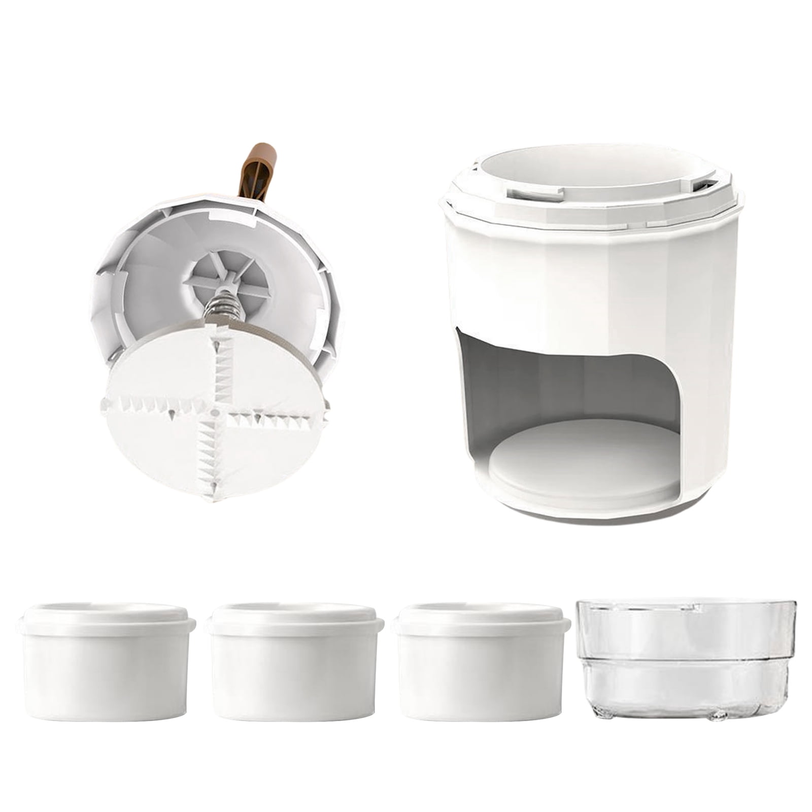 Practical Manual Ice Crusher Manual Ice Shavers Portable Snow Cone & Slushies Machine with Ice Tray