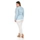 thumbnail image 3 of Camisa de mezclilla Roman Fashion Talla Extra 018 azul claro 38, 3 of 6