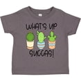 thumbnail image 3 of Inktastic What's Up Succas Funny Cacti Plants Boys or Girls Toddler T-Shirt, 3 of 5