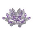 thumbnail image 1 of Figuritas de estilo chino con decoración de flores de loto de cristal para regalos de recuerdo (púrpura) Likrtyny Libre de BPA, 1 of 8