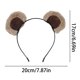 thumbnail image 3 of Oso de dibujos animados para el pelo, tarjeta para el lavado del cabello femenino, banda de terciopelo para el pelo con forma de conejo, diadema bonita, accesorios para el pelo, orejas de oso., 3 of 8