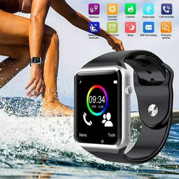 Elke week Schandelijk binnen Health and Fitness Smartwatch with with Camera/SIM Card Slot Heart Rate,  Music, Sleep and Swim Tracking - Walmart.com