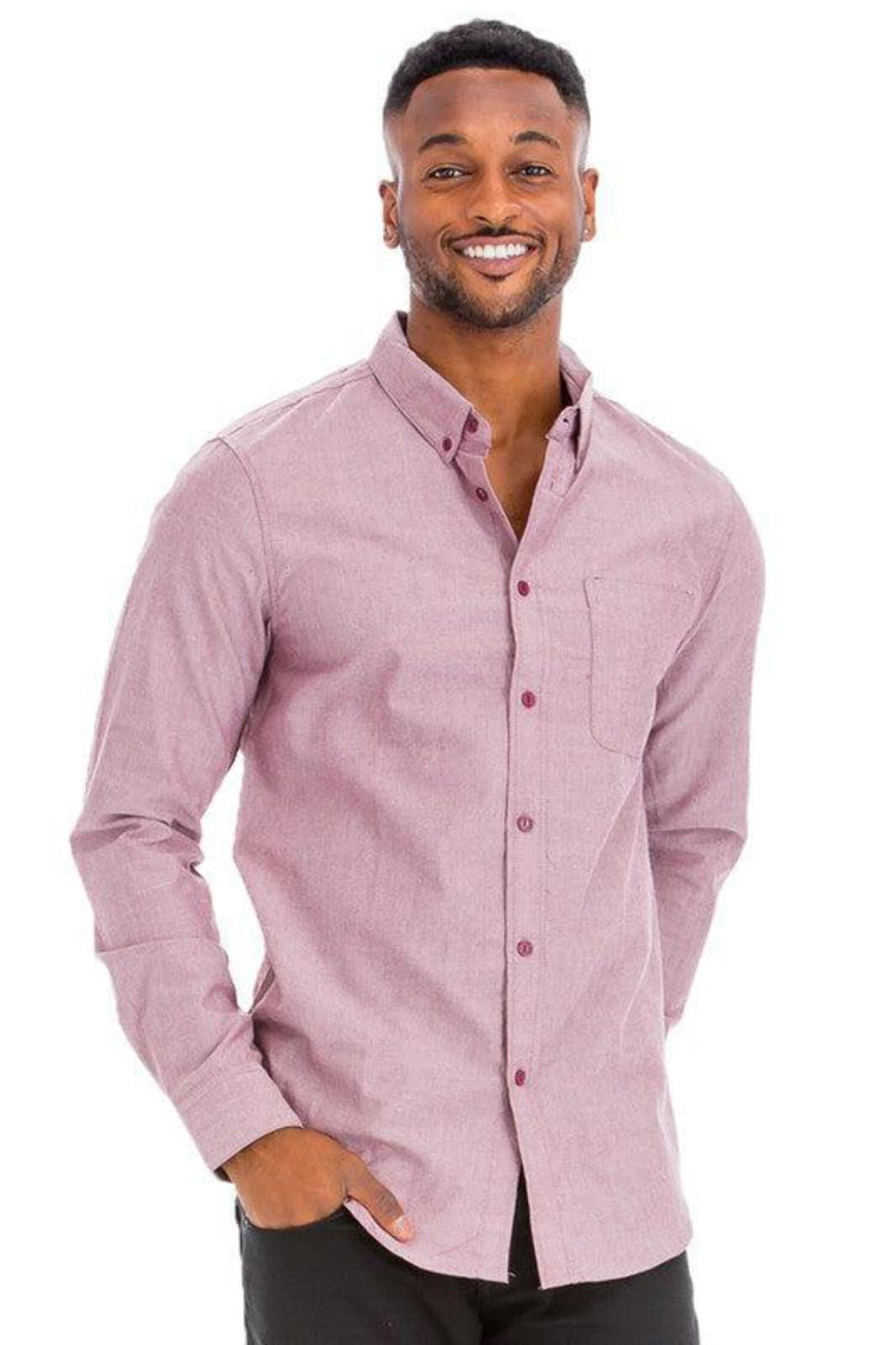 Mens Pastel Casual Long Sleeve Shirts Walmart