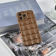 thumbnail image 4 of Compatible with iPhone 13 Pro Max Case for Women Girls,Cute 3D Lafle Plaid Cube Weave Pattern Raised Bumper Corners Case for iPhone 13 Pro Max Soft Matte Silicone Shockproof Case-Elegant Brown, 4 of 7
