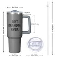 thumbnail image 2 of Admirable Gift for Grandpa: 40oz Tumbler with Handle, Insulated Stainless Steel Cup, Best Grandpa Ever Text, Fathers Day Birthday Christmas Presents Idea, 2 of 5