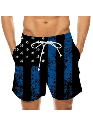 Dvkptbk American Flag Men's Swim Trunks Black Usa Flag Board Shorts Swim Shorts Us Flag Beach Shorts Swimming Trunks For Surfing, Rafting, Fishing, Hi