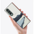 thumbnail image 4 of For Samsung Galaxy Z Fold 4 Leather Case Colorful Stitch Slim Hard PC Anti-Scratch Shockproof Protection Folding Hard Case, 4 of 4