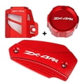 thumbnail image 5 of For Kawasaki Ninja ZX4RR ZX 4RR ZX-4RR 2023 Motorcycle Accessories Front Rear Brake Fluid Reservoir Cap Cover Guard Protection, 5 of 5