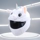 thumbnail image 4 of Funda Para Casco De Moto Funda de felpa para casco con orejas grandes y flexibles para montar a caballo (unicornio blanco) Likrtyny Accesorios para autos y motos, 4 of 9
