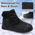 thumbnail image 2 of Womens Waterproof Winter Wide Toe Box Snow Boots Lightweight Warm Ankle Booties, 2 of 8