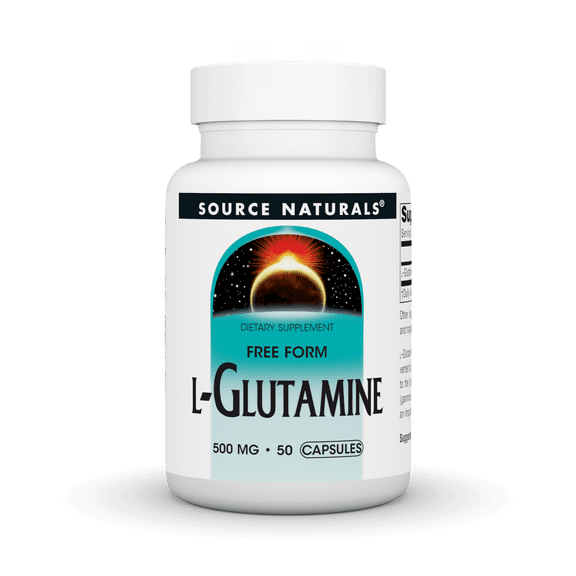 Source Naturals L-Glutamine, a Free-Form Amino Acid,  500 mg 50 Capsule