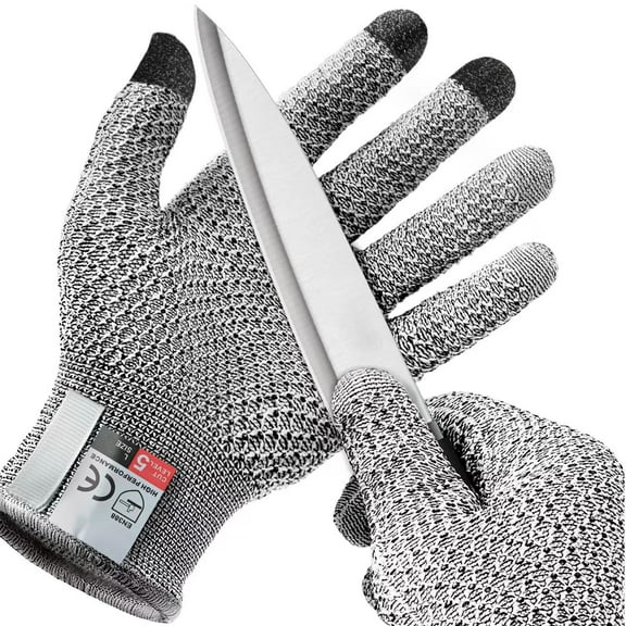 BUTOMKY Food Grade Cut Resistant Gloves,Safety Anti-Cut Gloves- Level 5 Protection, Machine Washable, Ideal for Mandolin, Butcher Meat Cutting, Oyster Shucking & More