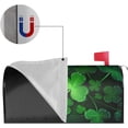 thumbnail image 3 of Good Luck Leaf Shamrock Clovers St. Patrick''s Day Mailbox Covers, Magnetic Post Box Cover Wraps Standard Size 21x18 in Inches for Garden Yard Decor, 3 of 6