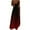 Wine Red, variant on Puntoco Women Summer V-Neck Casual Printing Loose Sleeveless Loose Long Dress Brown 8(L)