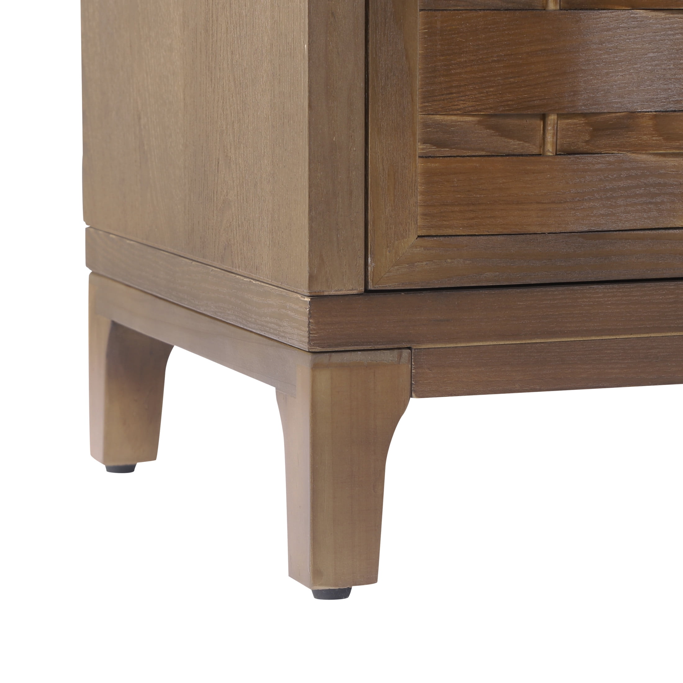 Christopher Knight Home 59" Modern Sideboard Storage Cabinet with Woven Fronts, 4 Doors, Brown