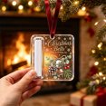 thumbnail image 2 of AURIGATE Acrylic Christmas Money Holder Ornament Clear Cash Gift Ball with Slot and Velvet Ribbon Double Sided Printed Hanging Decoration for Tree Holiday Gift, 2 of 5