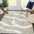 thumbnail image 2 of FairOnly 8'x10' Beige Contemporary Washable Area Rugs for Living Room Abstract Ocean Print Rugs for Living Room Soft Low Pile Indoor Floor Carpet, 2 of 7