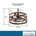 thumbnail image 2 of 3 Blade Ceiling Fan With Light Kit-16.63 Inches Tall And 29 Inches Wide Minka Aire Fans F631l-Cl/Dk, 2 of 5