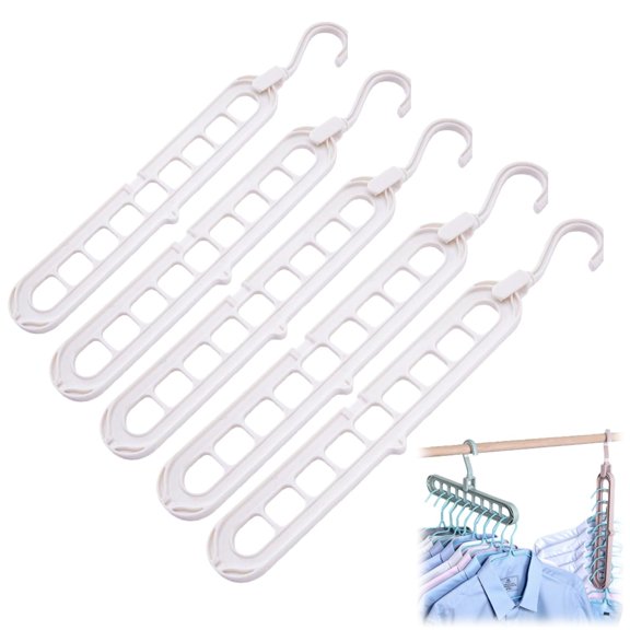 9 in 1 Smart Hanger Pro, Rotate Anti-Skid Folding Hangers with Multifunction Space Saving for Apartment Essentials and Dorm Room Essentials