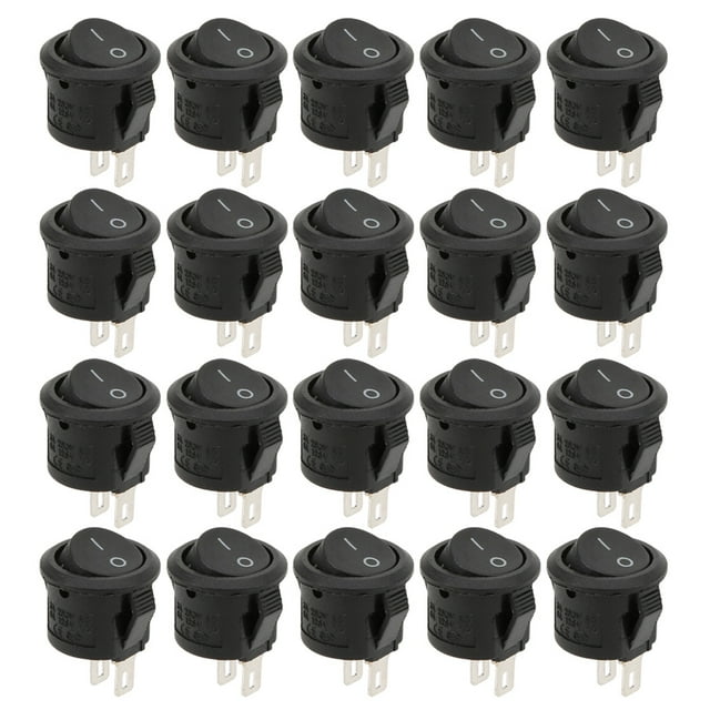 Elementos de control industrial, 20 piezas Interruptor basculante Interruptor basculante de potencia Interruptor de posición de pasador Rendimiento comprobado