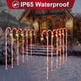 thumbnail image 3 of Fohil 4 FT Solar Candy Cane Lights, 6 Pack Solar Christmas Lights Outdoor with 8 Modes for Garden, 3 of 7