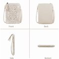 thumbnail image 4 of Small Crossbody Bags for Women, Summer Boho Crossbody Phone Purse, PU Leather Crochet Crossbody Beach Bag, 4 of 12