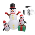 thumbnail image 2 of Muñeco de Nieve Inflable de Navidad de 18 M Decoración para Exteriores Decoración de Patio Familiar con Muñecos de Nieve Muñeco de Nieve Grande y Pingüinos con ANGGREK  Otros, 2 of 8