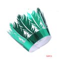 thumbnail image 1 of Kearding 50 Uds. De cajas de papel para pasteles y magdalenas con taza hueca, envoltorios para decoración de cupcakes Herramientas y accesorios para hornear verde reflectante, 1 of 6