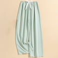 thumbnail image 2 of MeetoTime Women's Checkered Printed Pants Elastic Waist Wide Leg Pants Spring Fall Drooping Drawstring Flowy Trousers, 2 of 3