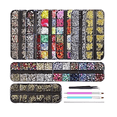 thumbnail image 1 of Kit De Decoracion Strass De Uñas 9 Cajas Gemas Diamantes Malubero Decoracion para Uñas, 1 of 4