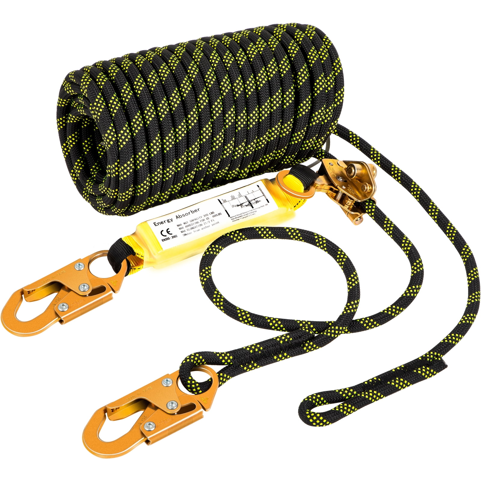 VEVOR Vertical Lifeline Assembly, 100 ft Fall Protection Rope