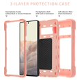 thumbnail image 3 of JTCASES for Google Pixel 6 Pro Case, Heavy Duty Protection Hybird PC Silicone 360° Rotating Ring Bracet Magnetic Car Mount Fully Coverage Slim Non-Slip for Google Pixel 6 Pro, Rosegold, 3 of 5