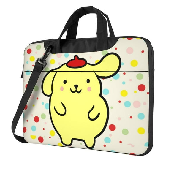 Sanrio Pompompurin Laptop Bag Laptop Case Computer Notebook Briefcase Messenger Bag With Adjustable Shoulder Strap 14 Inch