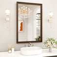 thumbnail image 2 of Swafrrt Retro Copper Bathroom Mirror, 22x30 Inch Bronze Oil Rubbed Framed Mirror, Rectangle Classic Vintage Framed Wall Mirror, 2 of 7