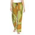 thumbnail image 2 of Kdxio Women's Comfy Stretch CornPrint Drawstring Pajama Pants-Large, 2 of 9