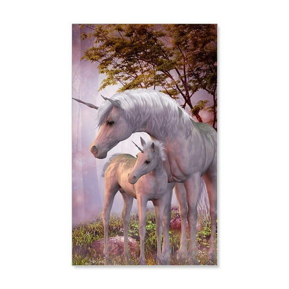 CafePress - Enchanted Unicorns - 35x21 Wall Decal