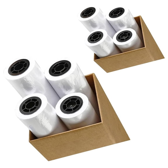 8 Rolls 24" X 150' 24-Inch X 150 Foot 20lb Paper 2" | Jet Paper Rolls | Ultra-White