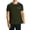 Army Green mens shirts, variant on Men's Casual T Shirts Summer Crewneck Short Sleeve Tops Vintage Waffle Patchwork Shirt Pullover Tee Gray,L