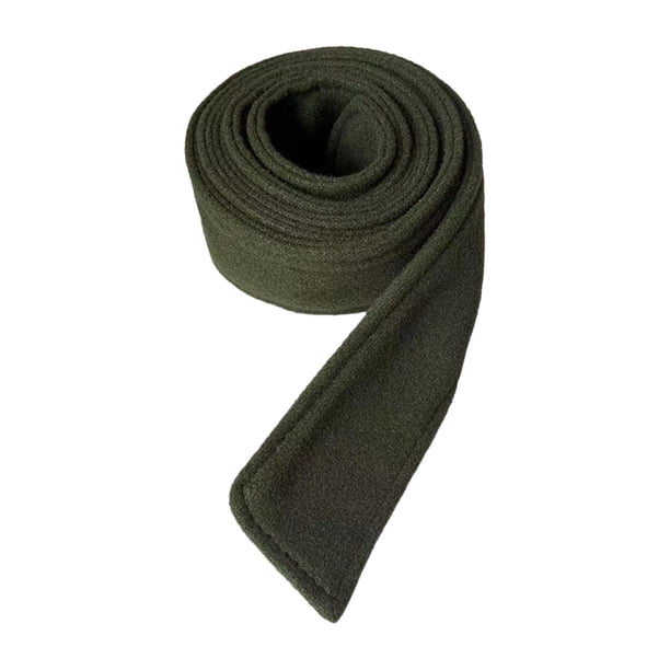 Cinturón de abrigo de lana para mujer, moderno, versátil, largo, chaqueta de viaje. Verde