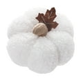 thumbnail image 2 of Kbndieu Mini Artificial Pumpkin Fall Harvest Decorations for Home, Simulation Pumpkin Decor Fake Fruits for Halloween Thanksgiving Party Decorations (White), 2 of 6