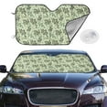 thumbnail image 2 of Haiem Green Snake Car Windshield Sun Shade - Blocks UV Rays Sun Visor Protector, Sunshade to Keep Your Vehicle Cool, Universal Fit SUV Van Sedan-Small, 2 of 7