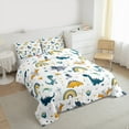 thumbnail image 3 of Castle Fairy Cartoon Dinosaur 2pcs Bedding Comforter Set for Children,Kawaii Rainbow Twin Comforter Sets,Cute Animal Breathable Bedding Set,Super Cozy Room Decor, 3 of 8
