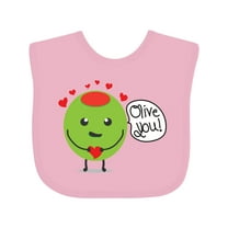 Inktastic Olive You Boys or Girls Baby Bib