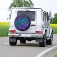 thumbnail image 7 of Kll Purple And Green Glitter Tire Cover,Universal Wheel Tire Cover For Trailer, Rv, Suv, Truck,Camper And Many Vehicle,(17 Inch), 7 of 7