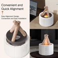 thumbnail image 3 of Simulated Flame Diffuser Bonfire Air Humidifier Ultrasonic Cool Mist Maker Fogger LED Essential Oil Lamp Difusor, 3 of 5