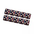 thumbnail image 1 of Juego De 2 Dados Acrílicos De Seis Caras De 16 Mm Opacos Para La Enseñanza De Matemáticas En Juegos De Rol, Color Azul, 1 of 7