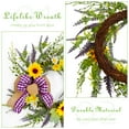 thumbnail image 4 of Adeeing 20in Spring Sunflower Wreath for Front Door Artificial Flower Door Wreath with Labender for Home Decor, Summer, 4 of 8