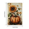 thumbnail image 2 of 1, Rustic Pumpkin and Sunflower metal sign, 8x12 inch, Vintage floral wall Art, Cafe Garage Ironwork, Home Bedroom Interior/outdoor decor, Craft Tools and supplies, Iron material, 2 of 7