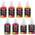 thumbnail image 1 of U.S. Art Supply 6 Color Fluorescent Acrylic Neon Colors Airbrush, Leather & Shoe Paint Set with Reducer & Cleaner 1 oz. Bottles, 1 of 4